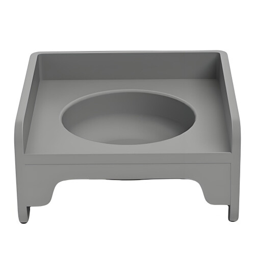 Plat carré pour animaux de compagnie, distributeur de-Gris