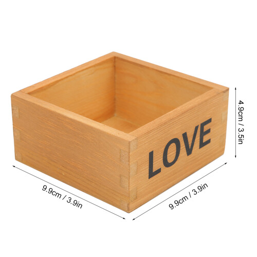Wooden Succulent Planter, 2Pc 1