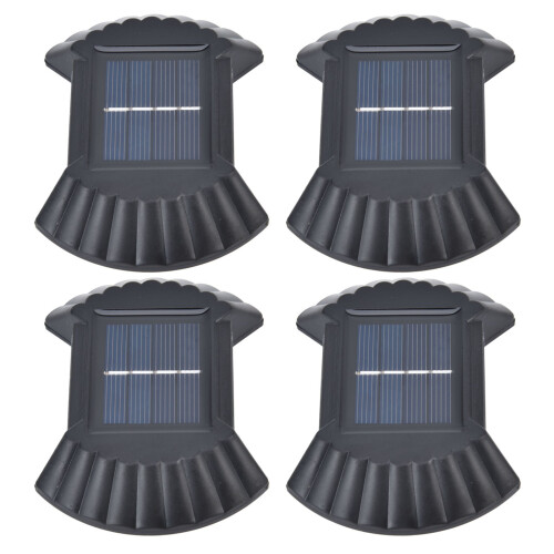 Lampă solară de perete, LED impermeabil, 8 bile, pachet de 4 1