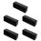 5Pcs Digital Alarm Clock Large Display Black ABS for Home and Office 5