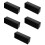 5Pcs Digital Alarm Clock Large Display Black ABS for Home and Office 6