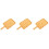 3Pcs Convenient Light Yellow Wooden Pizza Board Multi-Use Serving Tray 3
