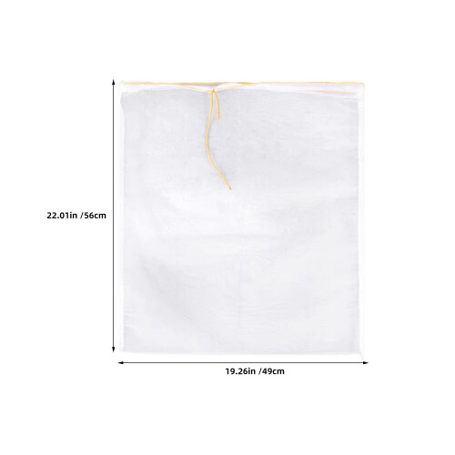 4Pcs Nylon Wine Filter Bags Drawstring Reusable Fine Mesh for Brewing 1