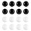 8Pcs Universal Speaker Isolation Feet Easy-transparent 16x8mm 7