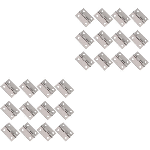 64Pcs Silver Back Flap Hinges Durable Stainless Steel for Door Use 1