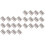 64Pcs Silver Back Flap Hinges Durable Stainless Steel for Door Use 3