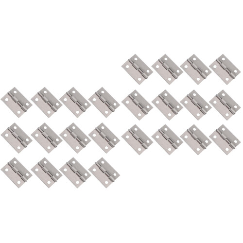 64Pcs Silver Back Flap Hinges Durable Stainless Steel for Door Use 2