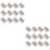 64Pcs Silver Back Flap Hinges Durable Stainless Steel for Door Use 5