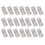 64Pcs Silver Back Flap Hinges Durable Stainless Steel for Door Use 8