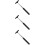 3 Pieces Car Side Mirror Squeegee Glass Wiper Window With Handle 7