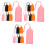 24Pcs Multi Silicone Travel Bottles Covers Leak-Proof Elastic Sleeves 2