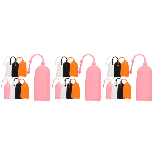 24Pcs Multi Silicone Travel Bottles Covers Leak-Proof Elastic Sleeves 2