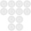 12Pcs Round Silicone Drink Lids Reusable Transparent Cup Covers 2