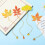 Retro Fall Leaves Alloy Bookmarks with Chains Gift for-SQ2236 3