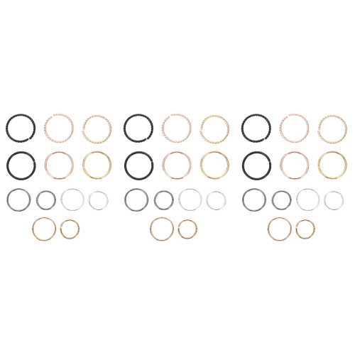 6Sets Praktische En Neuspiercing Ringen Assorti Decor 2