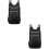 2Pcs Waterproof Black Backpack Foldable Lightweight Outdoor Travel Bag 5