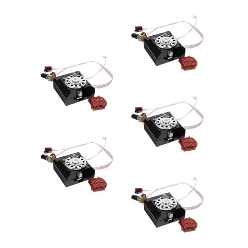 5Pcs Retro Cuckoo Clock Movement Replacement DIY Black Plastic Parts 1