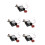 5Pcs Retro Cuckoo Clock Movement Replacement DIY Black Plastic Parts 3