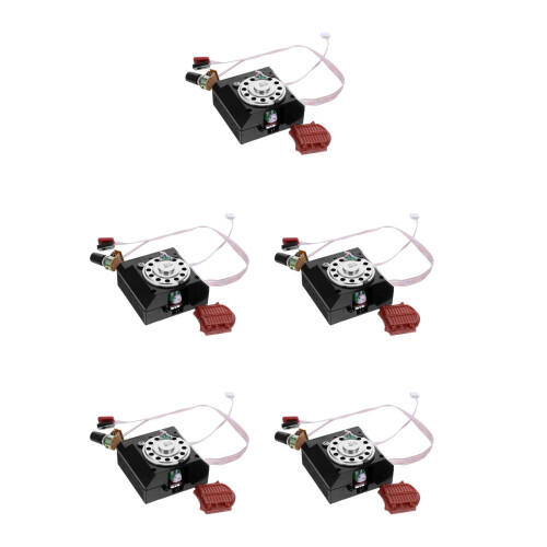 5Pcs Retro Cuckoo Clock Movement Replacement DIY Black Plastic Parts 2