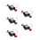 5Pcs Retro Cuckoo Clock Movement Replacement DIY Black Plastic Parts 5