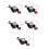 5Pcs Retro Cuckoo Clock Movement Replacement DIY Black Plastic Parts 6