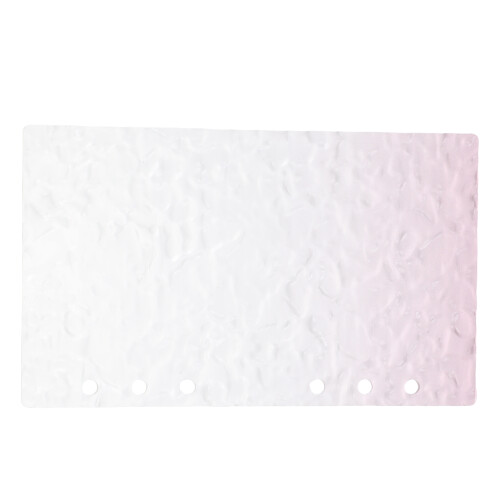 Pink Transparent Acrylic A6 Planner Binder Cover DIY Accessory 2