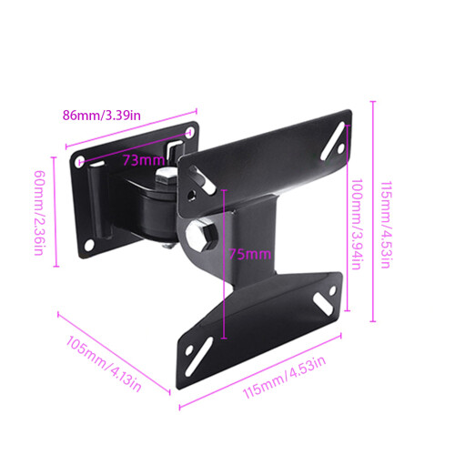 Support de montage mural compact et peu encombrant pour 1