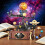 Solar System Orbit Building Block Toys, Creative Solar System Fashion Models, Exquisite Decorations, Rotatable Educational 4
