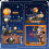 Solar System Orbit Building Block Toys, Creative Solar System Fashion Models, Exquisite Decorations, Rotatable Educational 5