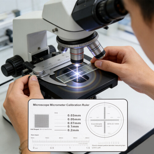 Clear Film Microscope Calibration Ruler 0.1mm Scale For-2 2