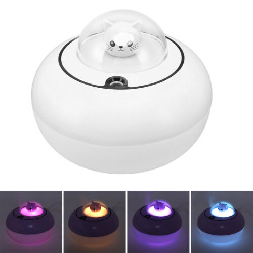 Mini párásító macska mintával, USB tápellátással 2