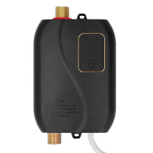 Doorstroomboiler voor direct warm water, onderbouwmontage, hoog vermogen 3000W voor snelle opwarming, instelbaar temperatuurbereik, roestvrij staal.