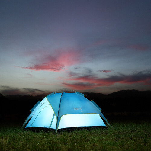 Blue Camping Tent, 2-Person, Lightweight, Waterproof 1