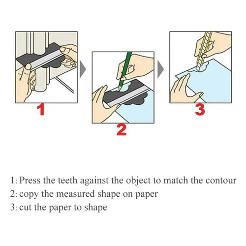 Tile Profile Contour Gauge Copier Ruler Cutting Template Tool 1