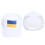 Baseballkasket ukrainsk flagdesign polyester unisex 7