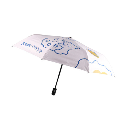 UV-skyddande paraply – vikbar polyester och stål, 98 cm 2