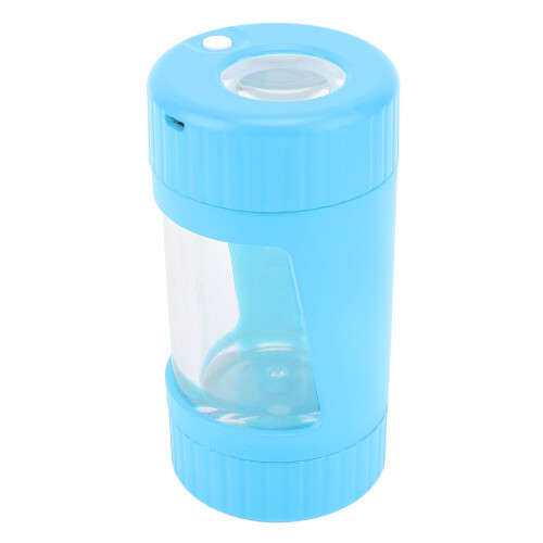 LED Light-Up Cigarette Jar with Grinder & Magnifier 1