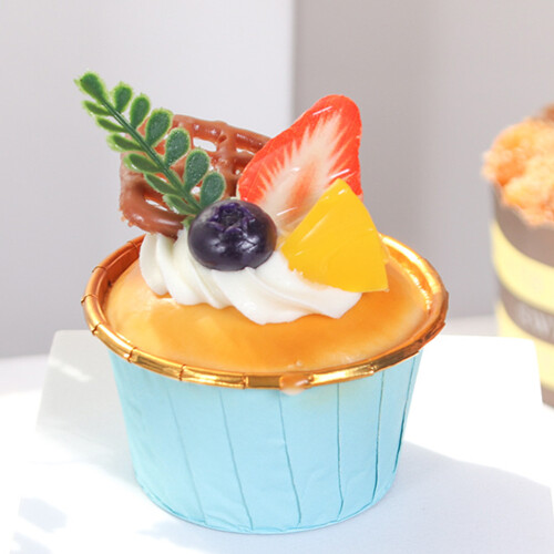 Διακοσμητική βιτρίνα PU για ψεύτικα cupcakes 6.5x7cm 1