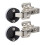 Edelstahl-35-mm-Glastürscharnier-Set 6