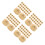 200Pcs Golden Clock Movement Fixing Nuts Kit for Wall Clock Repair DIY 2