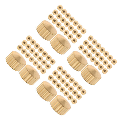 200Pcs Golden Clock Movement Fixing Nuts Kit for Wall Clock Repair DIY 1