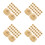 200Pcs Golden Clock Movement Fixing Nuts Kit for Wall Clock Repair DIY 6