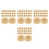 200Pcs Golden Clock Movement Fixing Nuts Kit for Wall Clock Repair DIY 7