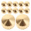 200Pcs Golden Clock Movement Fixing Nuts Kit for Wall Clock Repair DIY 10