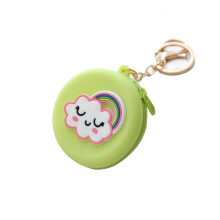Silicone Coin Purse with Zipper Closure