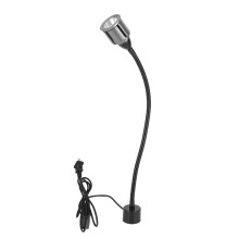 Luminária de trabalho LED magnética para uso industrial, com design flexível de pescoço de ganso, recarregável e sem fio, com base magnética