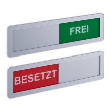 Türschild-Set „Besetzt/Frei“ - Schieber, Acryl, 2er-Pack