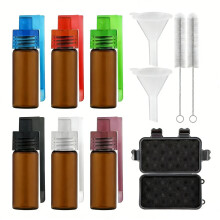 Clear Glass Spices Storage Jars With Tight Seal-Brown 51mm