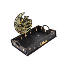 Wooden Decorative Tray Great For Jewelry Keys And Cosmetics-1
