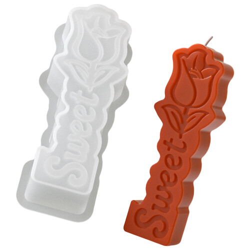 Rose Shape Candle Silicone Molds For Making Pillar Candle-4
